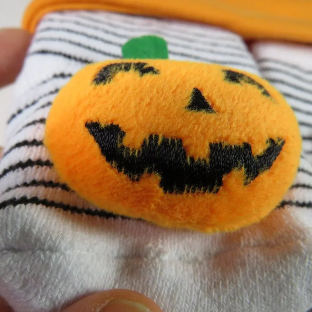 Baby pumpkin Jack o lantern newborn hat & socks Baby Costume Halloween